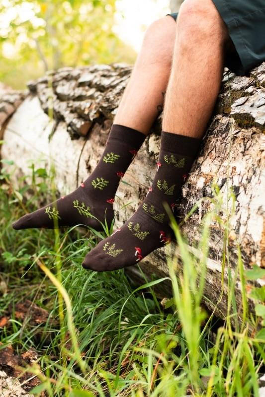 Mushroom Forest Socks - Lg
