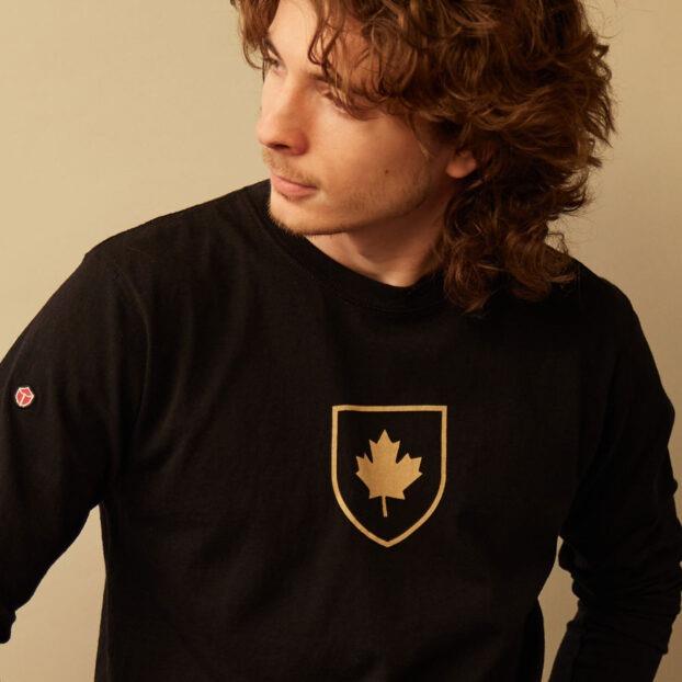 Canada Shield Long Sleeve T-shirt, Black