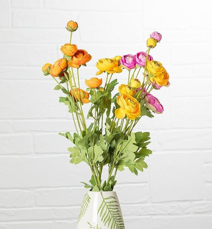 Peony &amp; Bud Spray