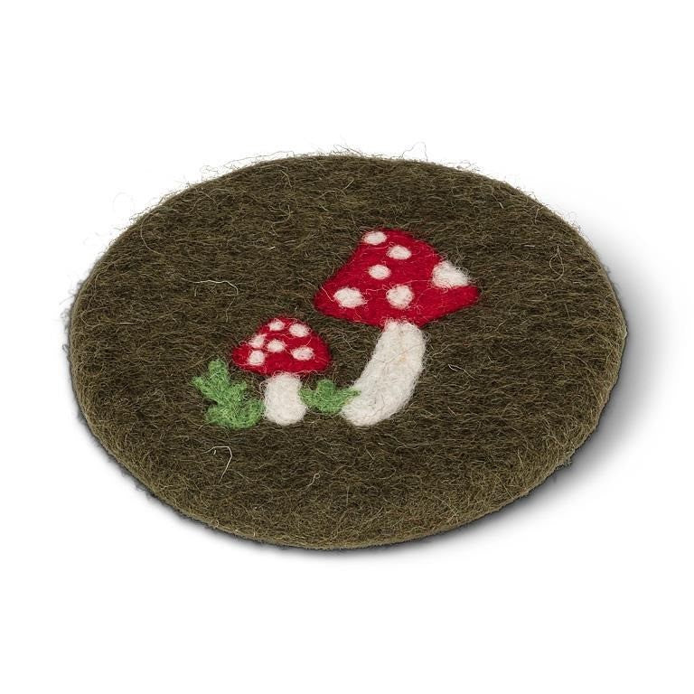 Mushroom Coaster, 4"D
