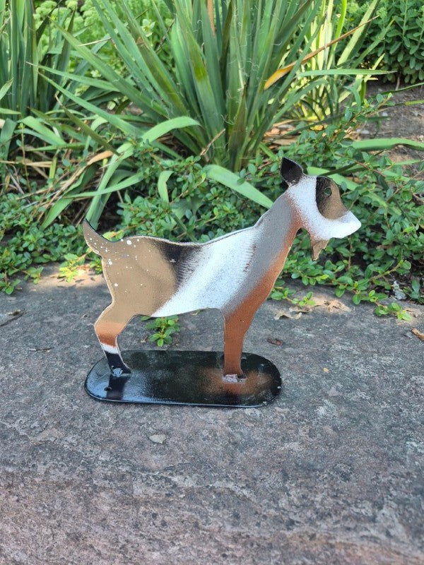 Black, Brown &amp; White Goat Garden Statue, 9" x 8"