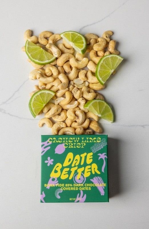 Cashew Lime Crisp Stuffed Dates, 2.4oz