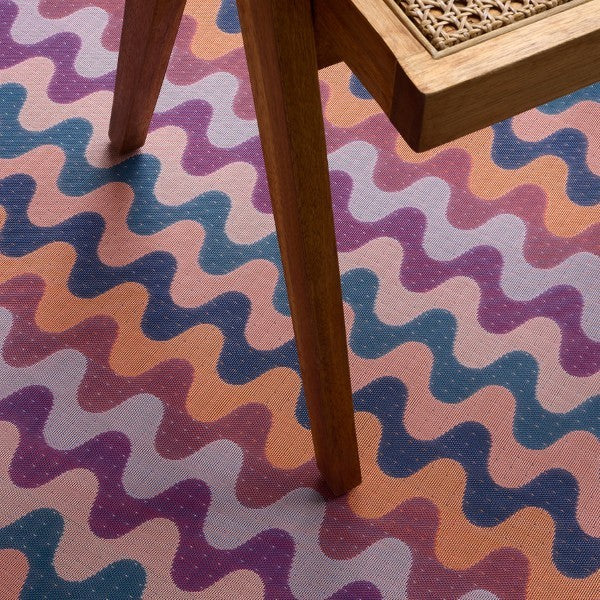 Chilewich Wiggle Woven Mat, Heatwave