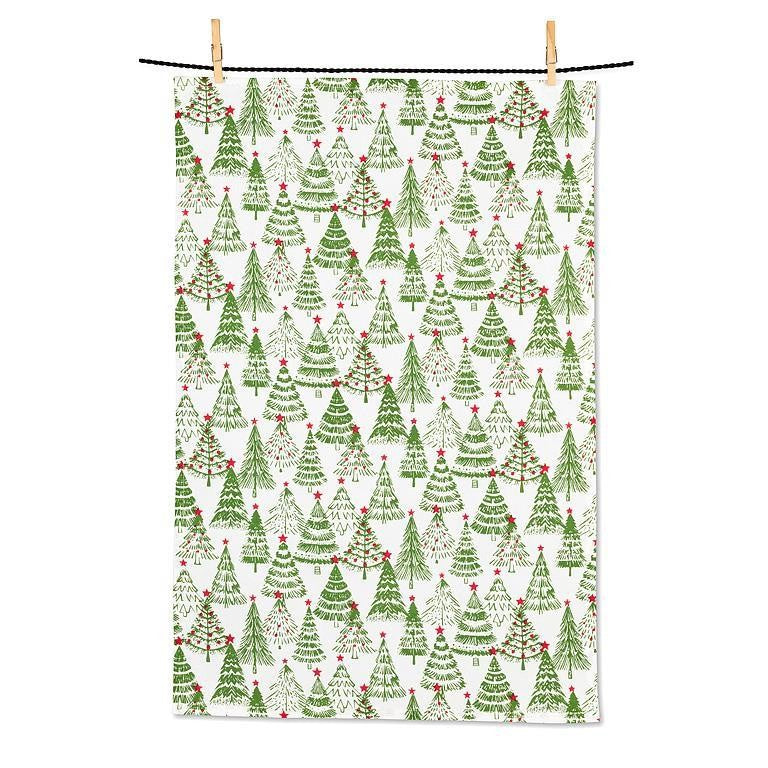 Tree with Star Dishcloth &amp; Kitchen Towel Set