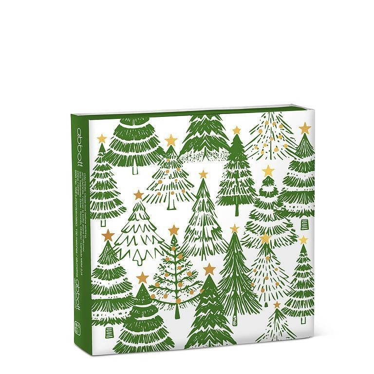 Decorated Tree Square Matches. 100 Pcs