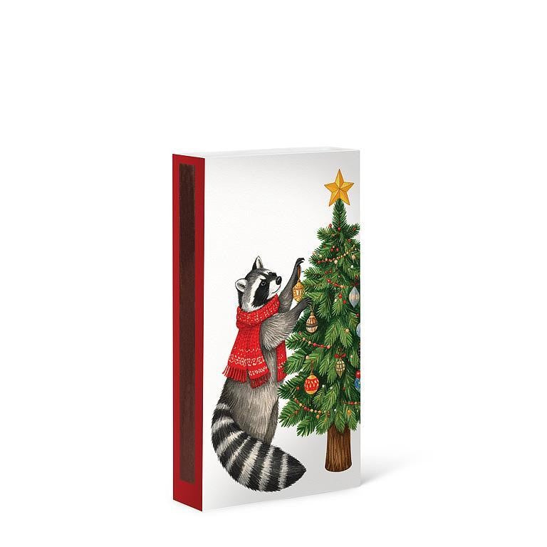 Holiday Raccoons Matches. 45 Pcs