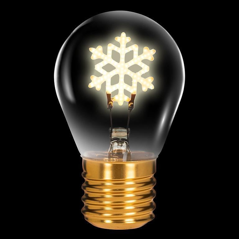 Snowflake Neon LED Lightbulb