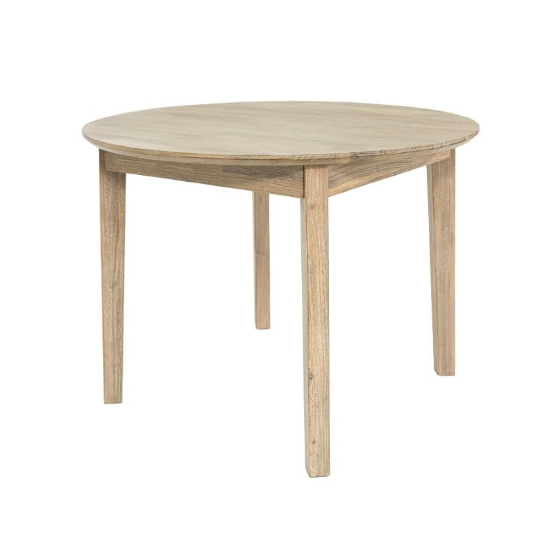 Gia 40" Round Dining Table - Light Driftwood