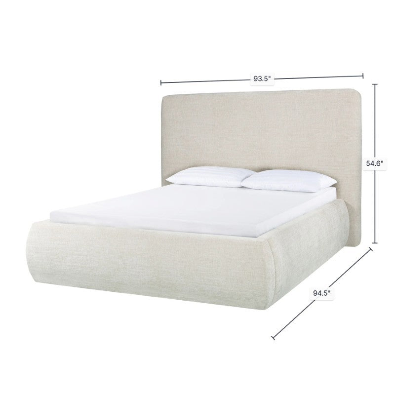 Oceana King Bed - Taupe