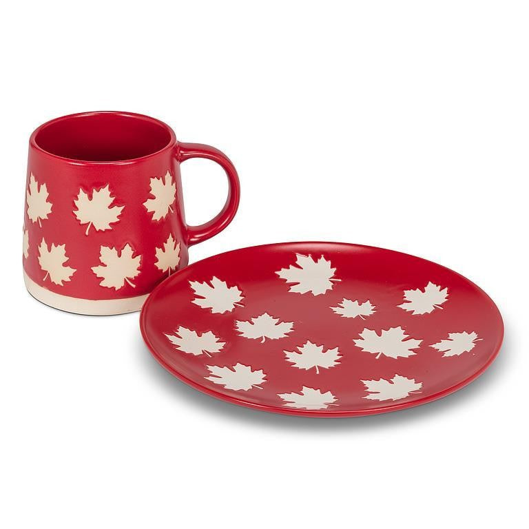 Small 8" Plate with Maple Leaves