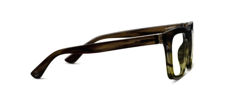 Cavern Green Ombre Horn — Blue Light Reading Glasses