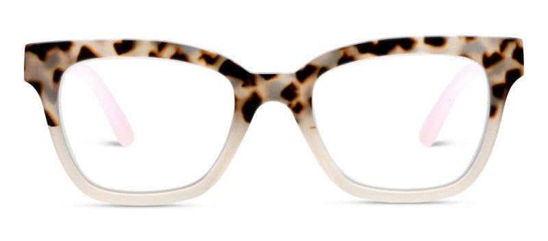 Zoey Chai Tortoise/Pink — Blue Light Reading Glasses