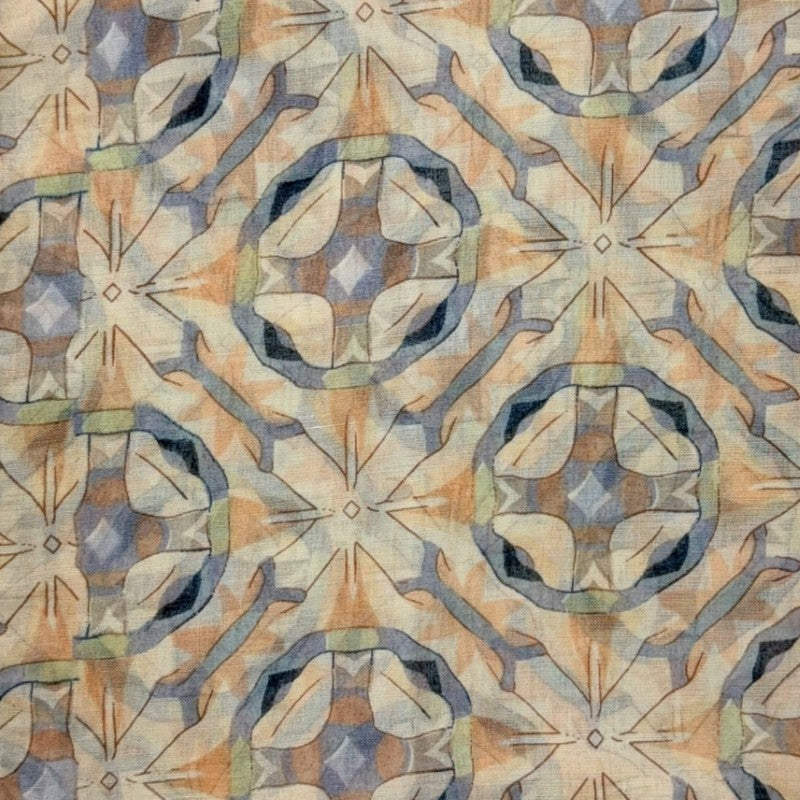 Geometric Tile Print Scarf
