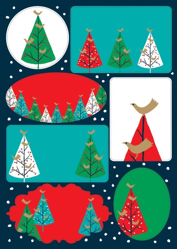 Trees Gift Tags