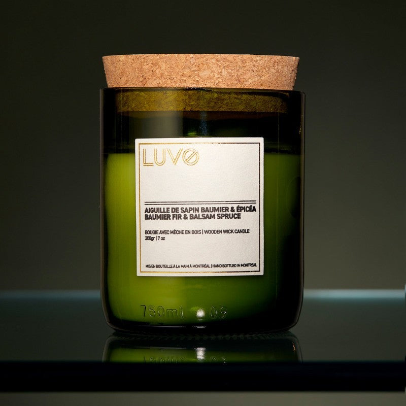 Baumier Fir &amp; Balsam Spruce Wooden Wick Candle - 200g