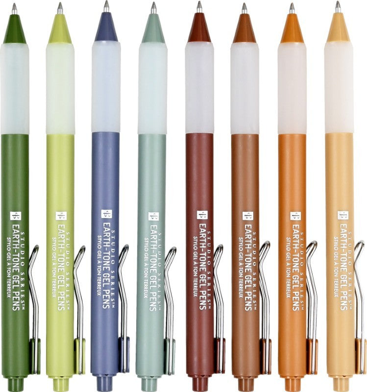 Earth-Tone Gel Pens, Set/8