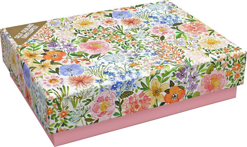 Floral Blooms Note Cards, Box of 14