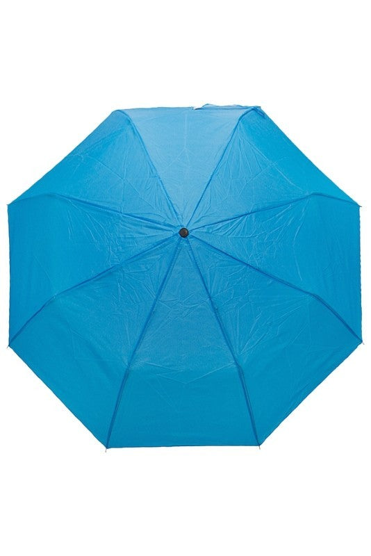Solid 8-panel 3-fold Manual Compact Umbrella