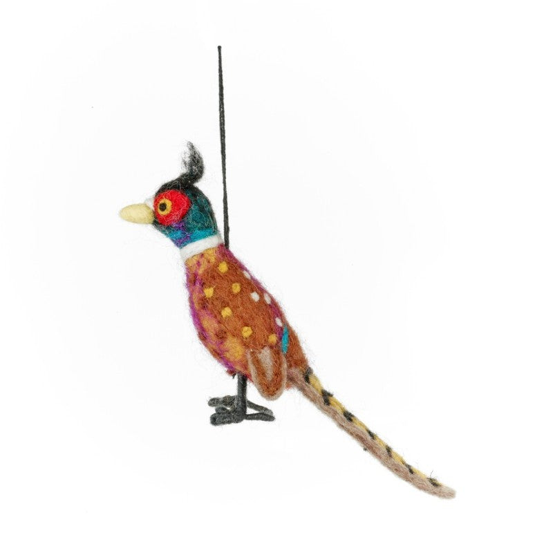 Philippa the Pheasant Handmade Ornament