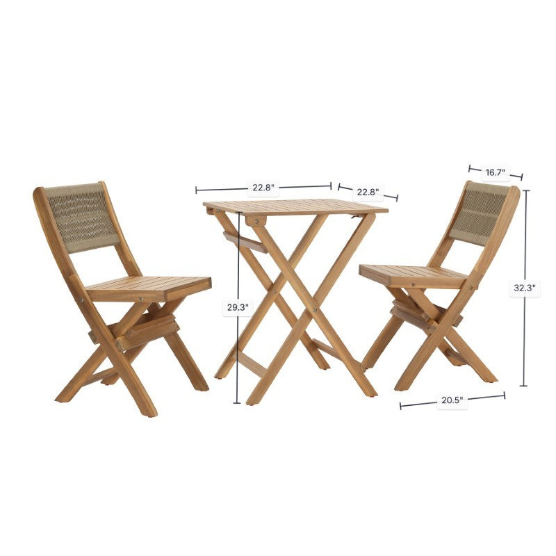 Foldable Bistro Set (1 Table &amp; 2 Chairs)