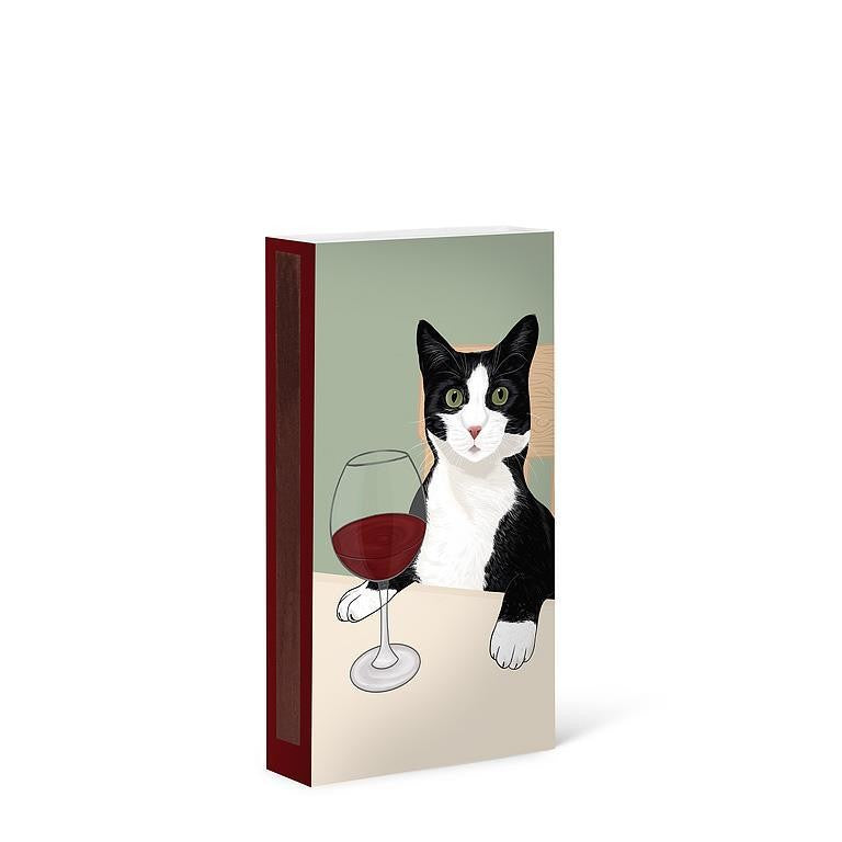 Cat with Wine Matches. 45 Match Sticks