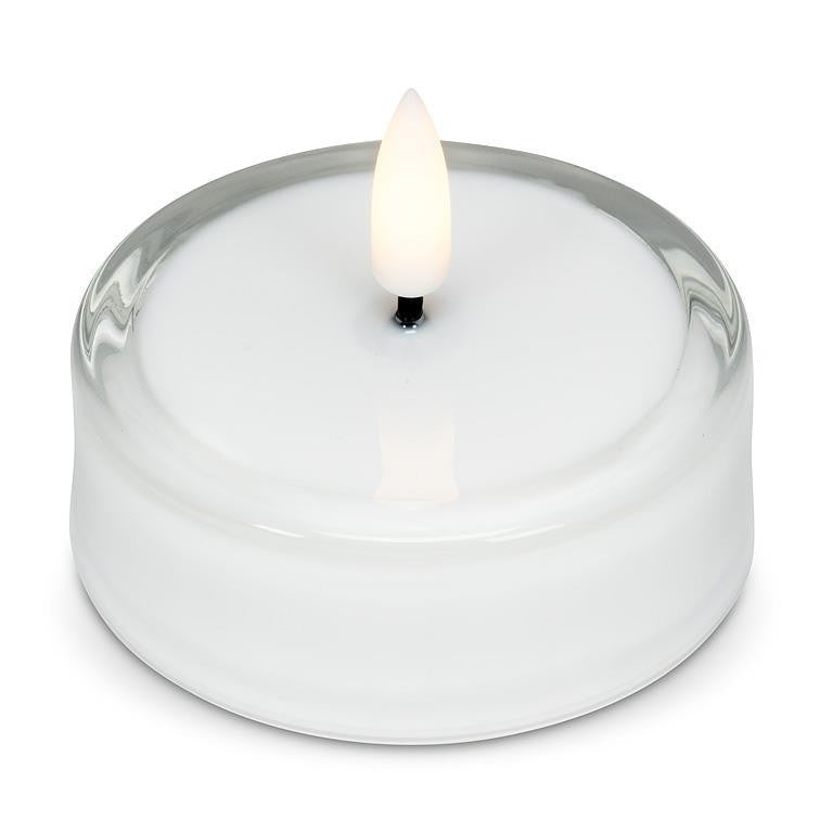 Glass LED Maxilight Tealight Candle