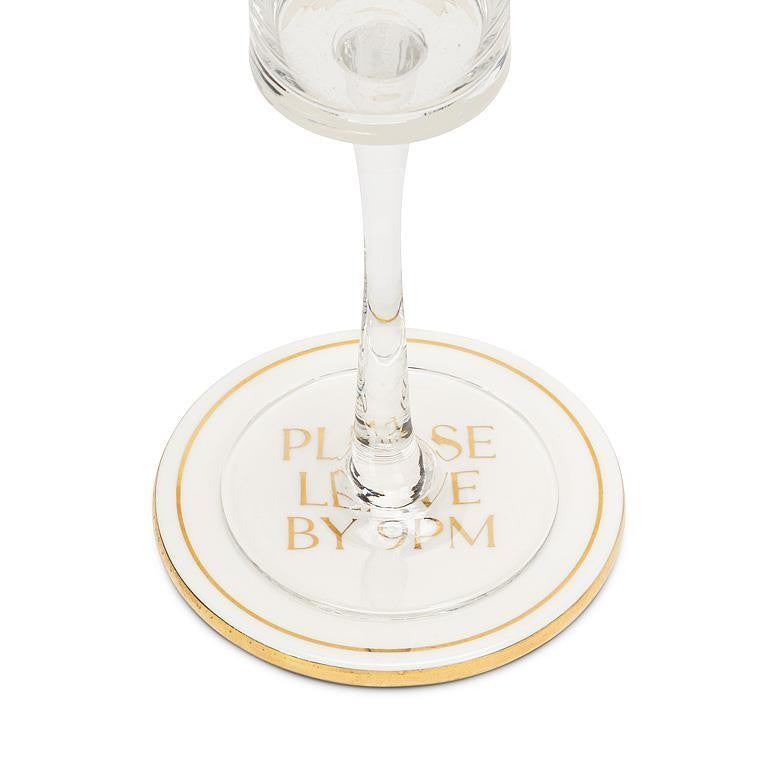 Please Leave by 9PM Coaster