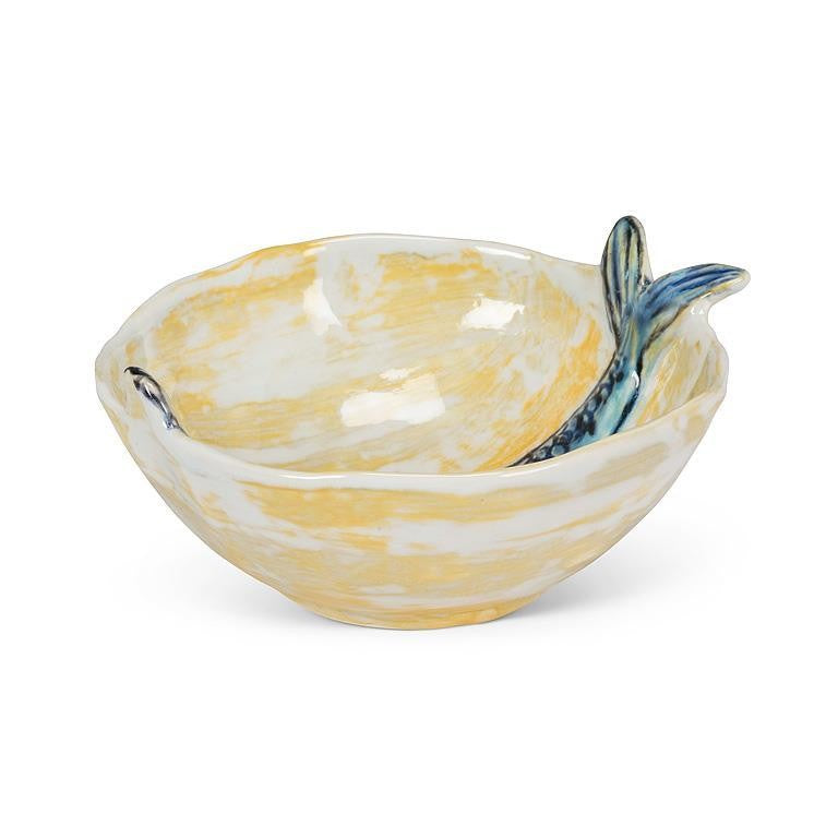 Round Slim Fish Small Bowl, 5"D