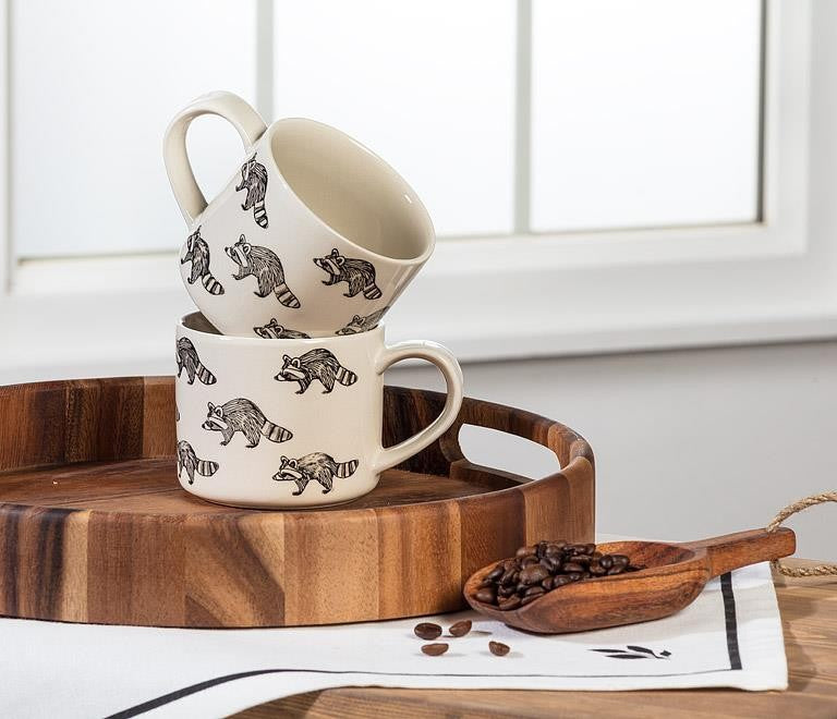 Allover Raccoon Stamp Mug