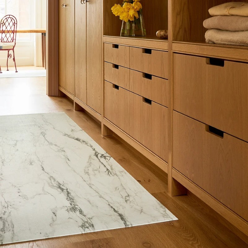 Chilewich Marble Woven Mat, Calacatta