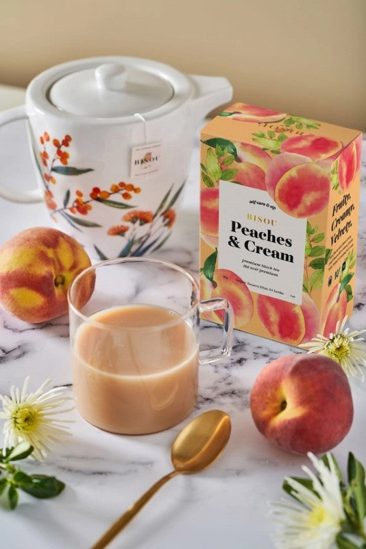 Organic Peaches &amp; Cream - Black Tea Blend Sachets