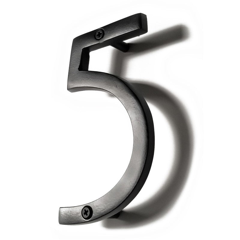 House Number '5' - Black