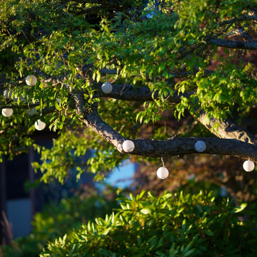 Allsop Soji Solar String Lights, White