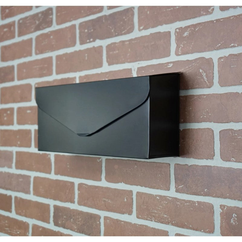 Black Long Envelope Mailbox