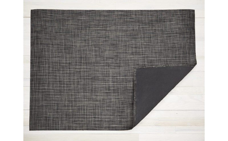 Chilewich Basketweave Woven Floor Mat, Carbon