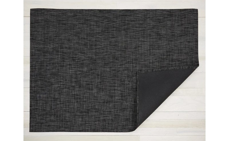 Chilewich Ikat Woven Floor Mat, Deep Grey