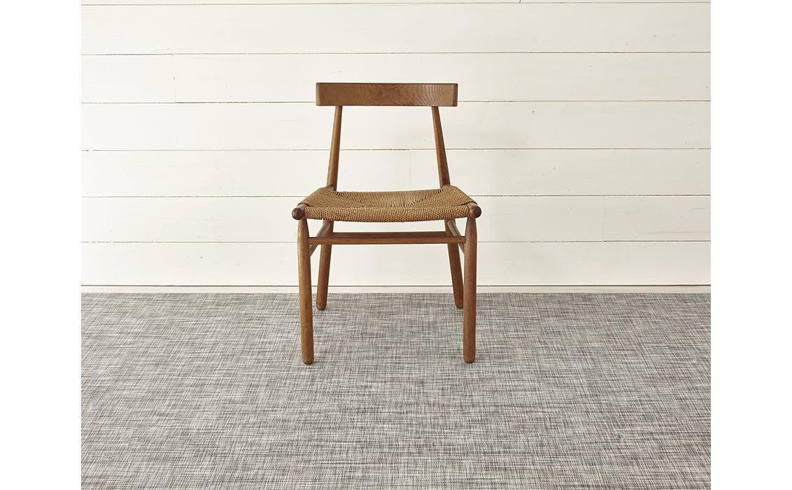 Chilewich Mini Basketweave Woven Floor Mat, Gravel