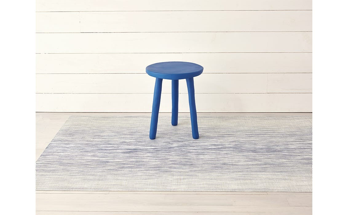 Chilewich Wave Woven Floor Mat, Blue
