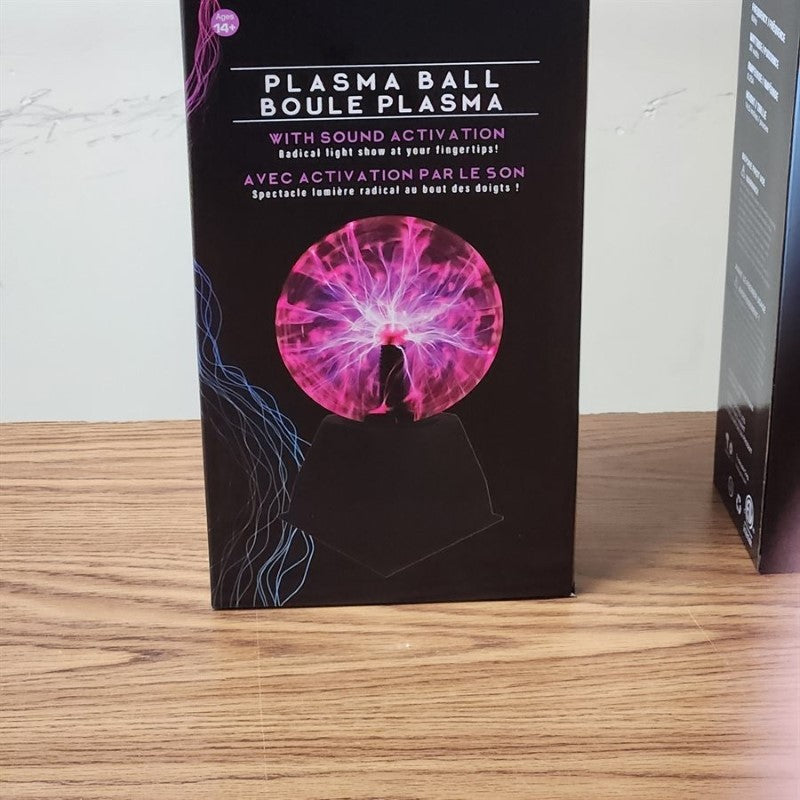 Purple 6&quot; Plasma Ball With Sound Activation