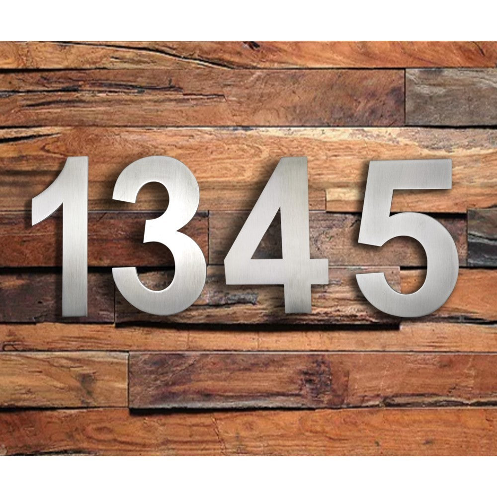 Stainless Steel Arial House Number 6/9