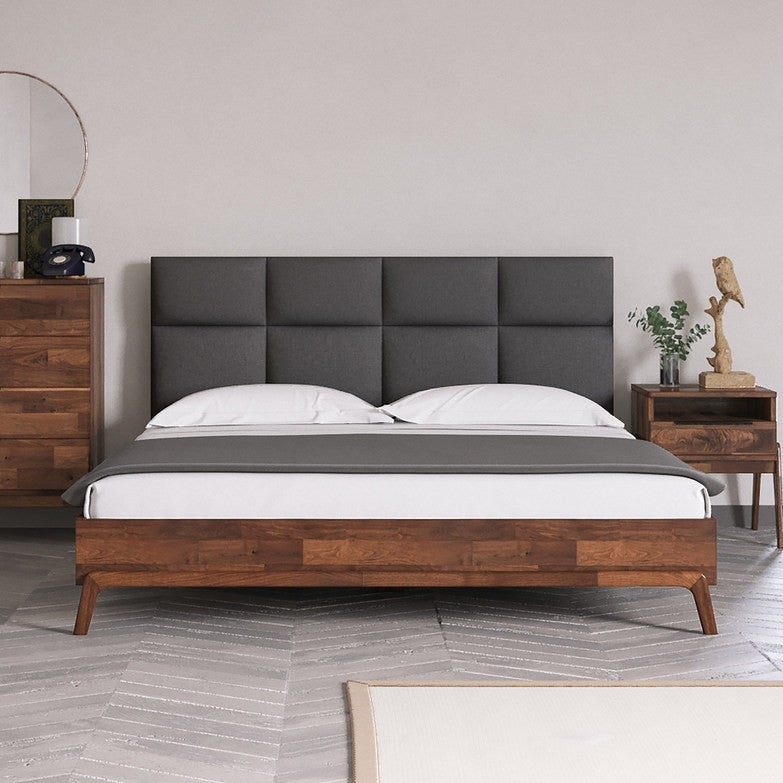 Remix Grey King Bed