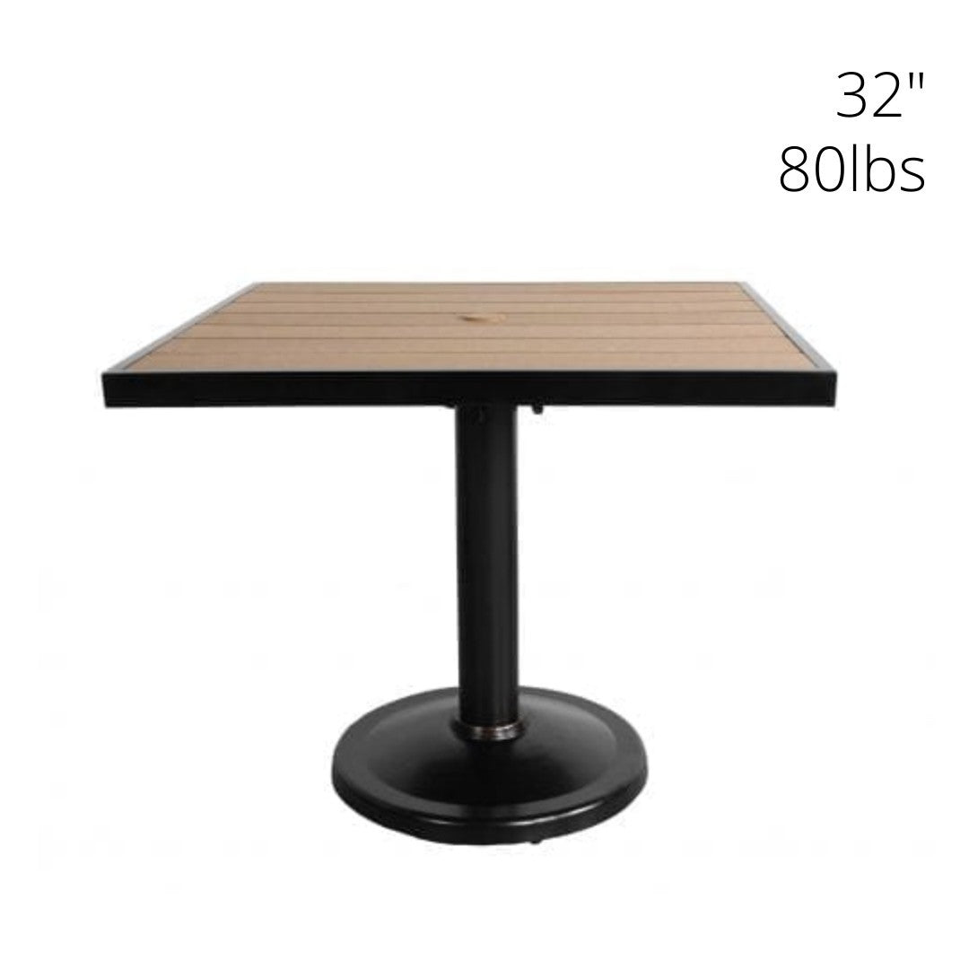 Kensington Outdoor Square Pedestal Bar Table