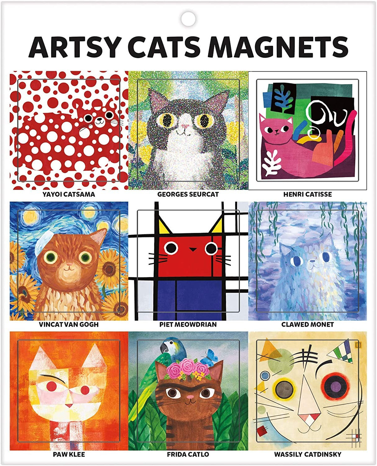 Artsy Cats Magnets