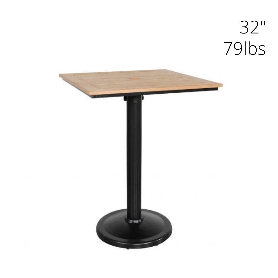 Skye Outdoor Square Pedestal Balcony Table