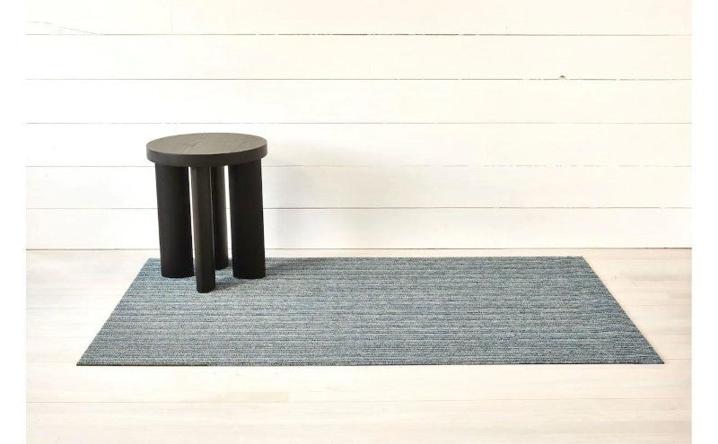Chilewich Indoor/Outdoor Skinny Stripe Shag Mat, Forest