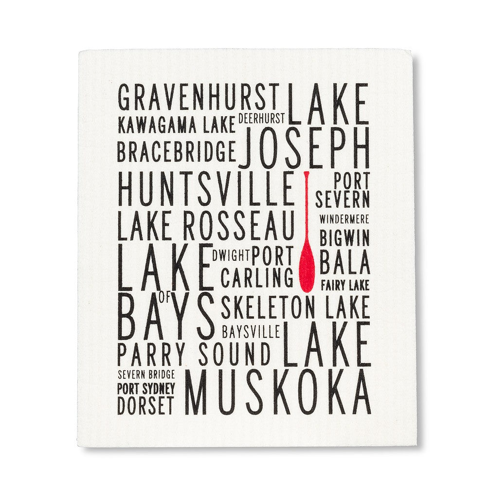 Muskoka Lakes Swedish Dishcloth, Set of 2