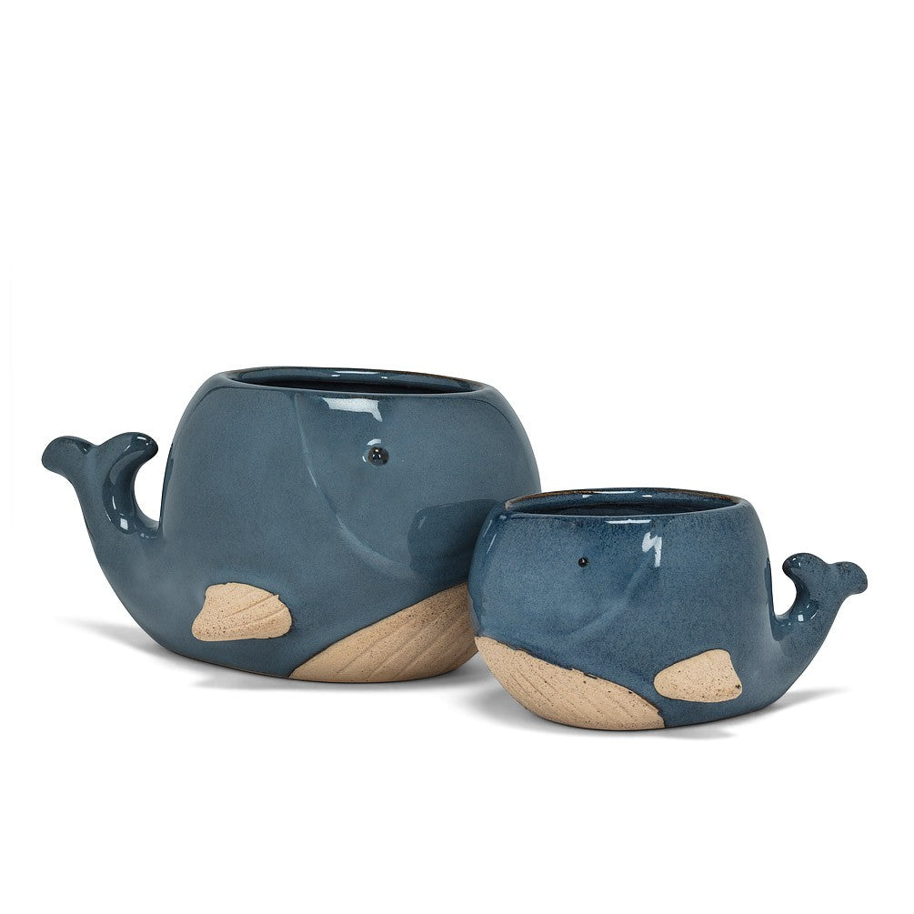 Blue Whale Planter, 5&quot;