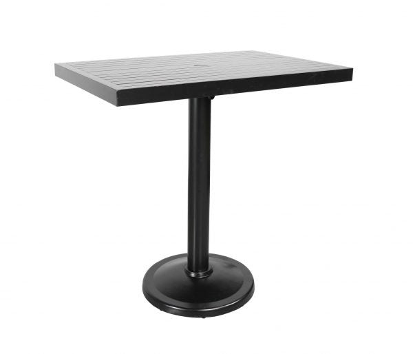 Monaco 48&quot; x 31&quot; Rectangular Pedestal Bar Table