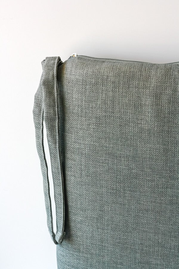 Lady Rosedale Rave Graphite Outdoor Chair Pad,18" x 18"
