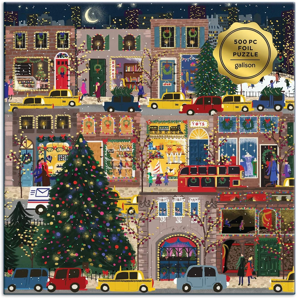 Winter Lights Foil Puzzle, 500 Piece
